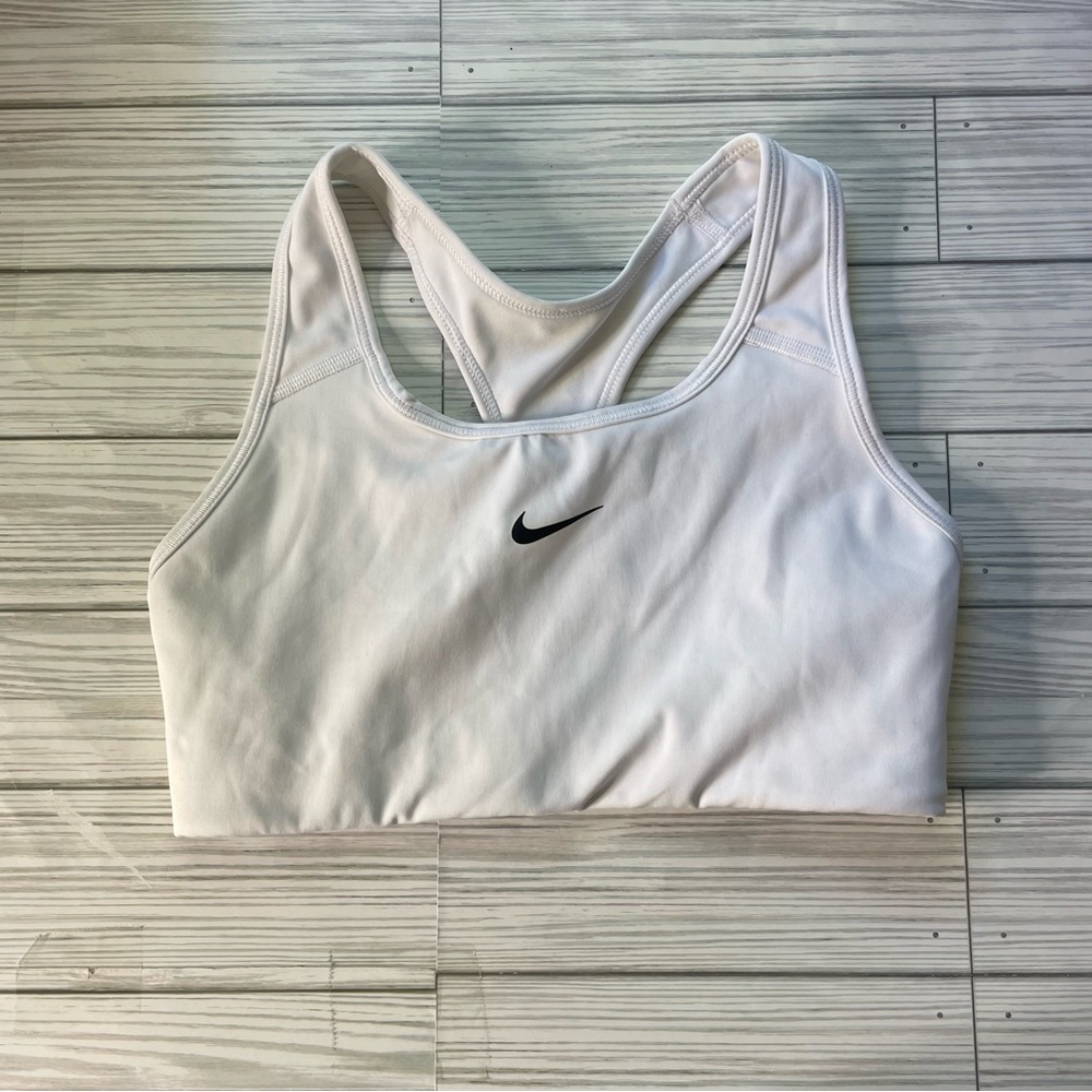 Nike Women's Stash It White Sports Bra size small